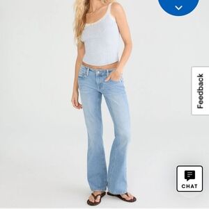 Aeropostale Skinny Flare Jeans Light Wash - Women's Size 10S